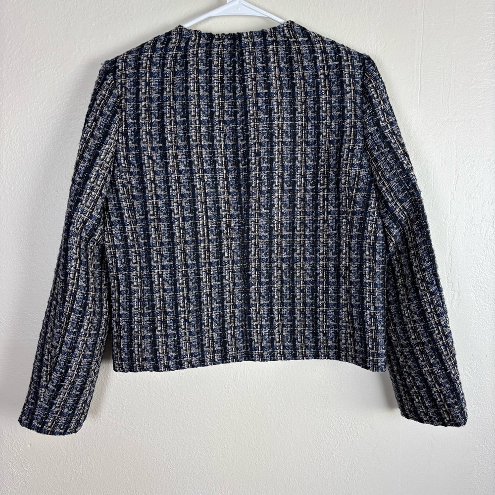 J. Crew Tweed Lady Jacket Blazer Women's 4 Long Sleeve Button Front BS926 NWT - Picture 7 of 7